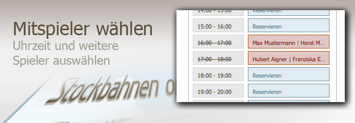Mit wem wollen Sie spielen - Mitspieler wählen